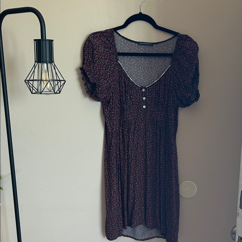Brandy Melville Black and Red Mini Dress